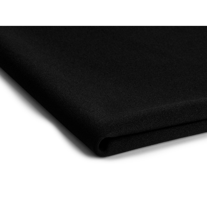 Material pentru tricotat, tip scafandru Scuba Crep, Negru, 50 cm x 150 cm