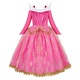 Rochie Printesa Aurora, AmzBarley®, 7-8 ani, 130 cm, Halloween, Carnaval, Craciun, Paste, Ziua Copilului, Ziua Indragostitilor, Roz