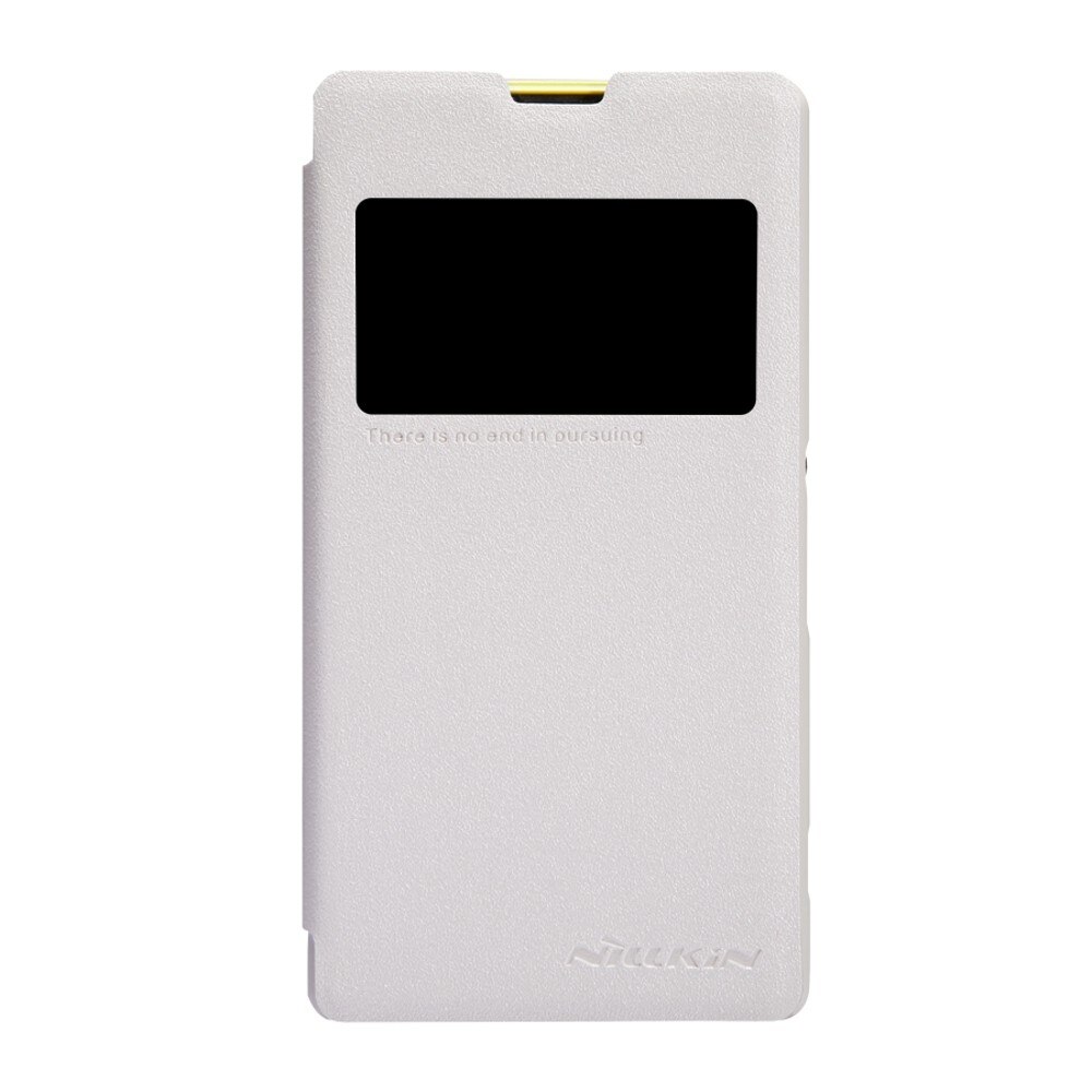 Husa Book Nillkin Sparkle pentru Sony Xperia Z1 Compact, Alb