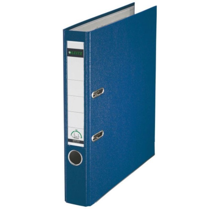 Biblioraft A4, ламиниран PP/хартия, метален кант 52 mm, LEITZ 180 - син