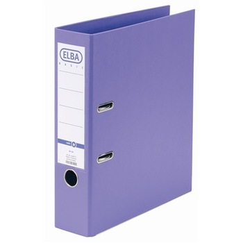 Biblioraft A4, plastifiat PP/PP, margine metalica, 80 mm, ELBA Smart Pro+ - violet Biblioraft A4, plastifiat PP/PP, margine metalica, 80 mm, ELBA Smart Pro+ - violet