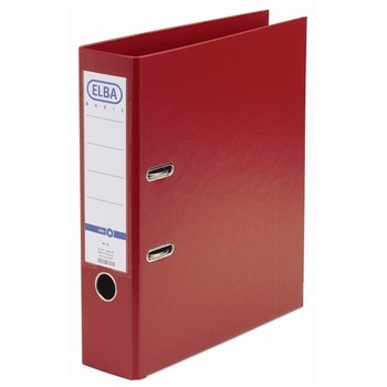 Biblioraft A4, plastifiat PP/PP, margine metalica, 80 mm, ELBA Smart Pro+ - rosu Biblioraft A4, plastifiat PP/PP, margine metalica, 80 mm, ELBA Smart Pro+ - rosu