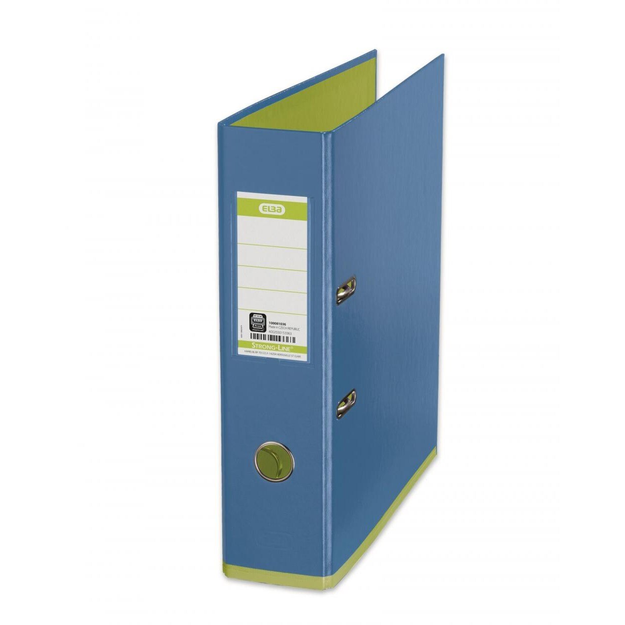 Biblioraft A4, plastifiat PP/PP, 80 mm, ELBA MyColour - bleu/verde deschis
