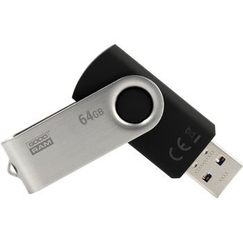 Memorie USB Goodram UTS3, 64GB, USB 3.0, Negru Memorie USB Goodram UTS3, 64GB, USB 3.0, Negru
