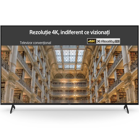 Televizor Sony LED 65X80K, 164 cm, Smart Google TV, 4K Ultra HD, Clasa F