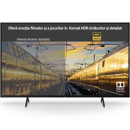 Televizor Sony LED 43X80K, 108 cm, Smart Google TV, 4K Ultra HD, Clasa F