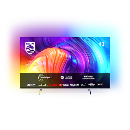 Televizor Philips Ambilight The One LED 43PUS8507, 108 cm, Smart Android, 4K Ultra HD, Clasa G