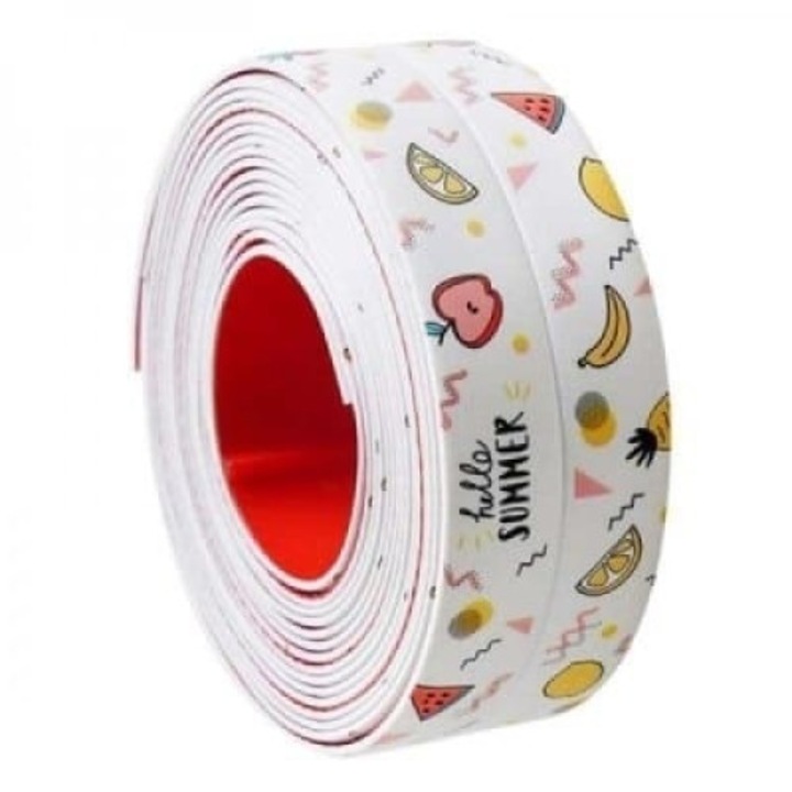 MaffStuff tömítőszalag, ragasztó, dekoratív, szigetelő, fröccsenésgátló, fürdőszobába és konyhába, 3,5 cm x 3,2 m, többszínű