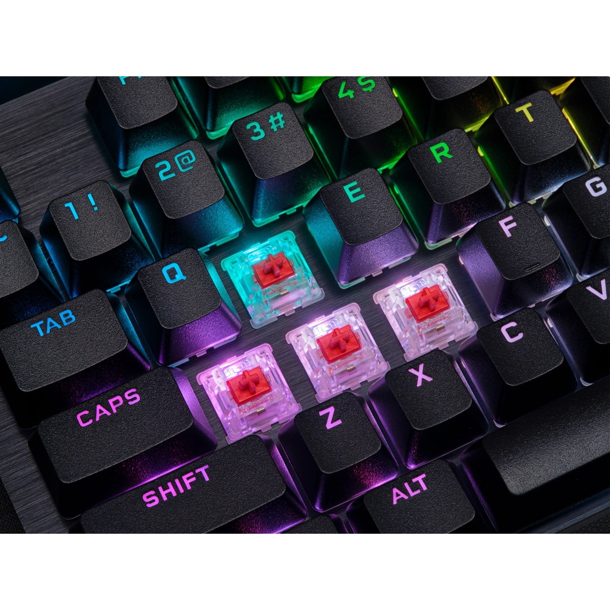 Tastatura Gaming Corsair K70 RGB PRO, CHERRY MX Red, Iluminare RGB