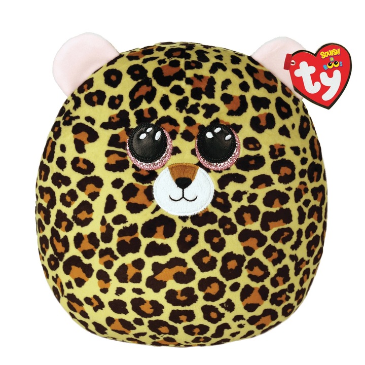 Jucarie de Plus, Ty Squish A Boos Livvie The Leopard, 25 cm