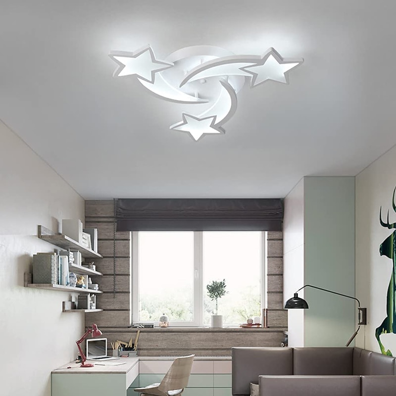 Плафон, Инструмент, Метал/Акрил, LED, 30 W, Звезден модел, Диаметър 50 ...