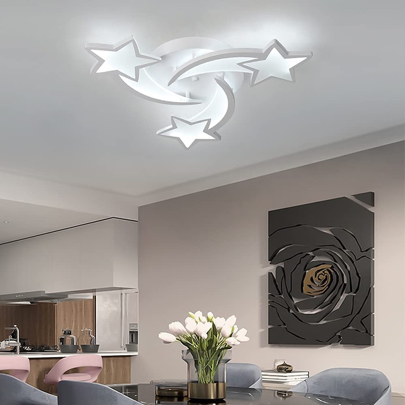 Плафон, Инструмент, Метал/Акрил, LED, 30 W, Звезден модел, Диаметър 50 ...