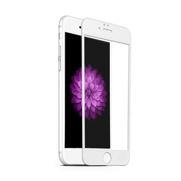 Folie protectie sticla securizata iPhone 7 Full 3D - White