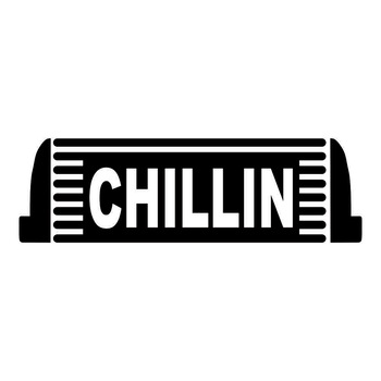 Sticker auto - Chillin - Negru mat - 15.2 x 4.6 cm Sticker auto - Chillin - Negru mat - 15.2 x 4.6 cm