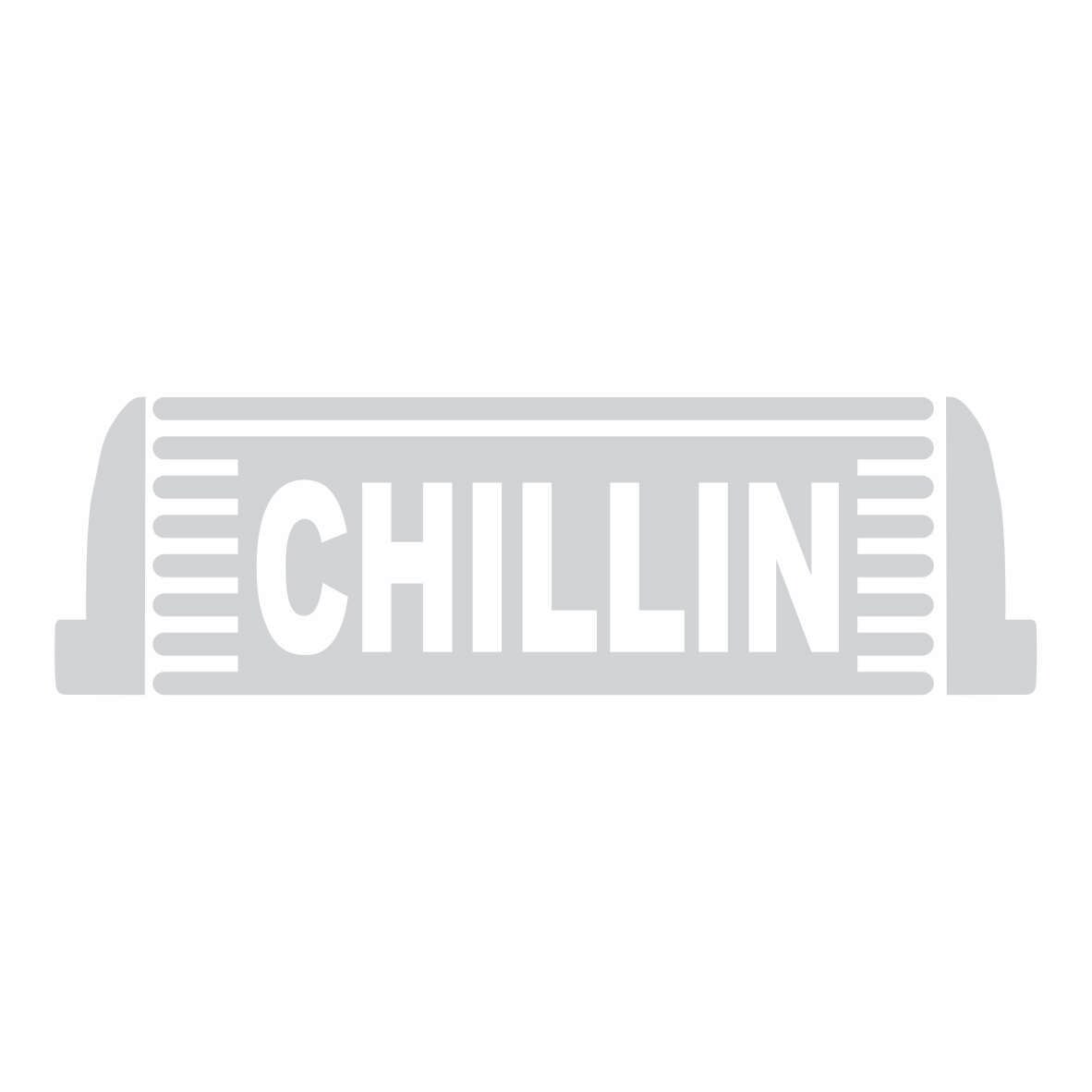 Sticker auto - Chillin - Alb - 15.2 x 4.6 cm