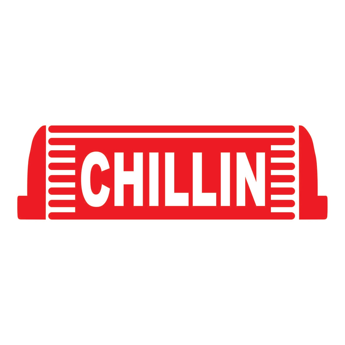 Sticker auto - Chillin - Rosu passion - 15.2 x 4.6 cm