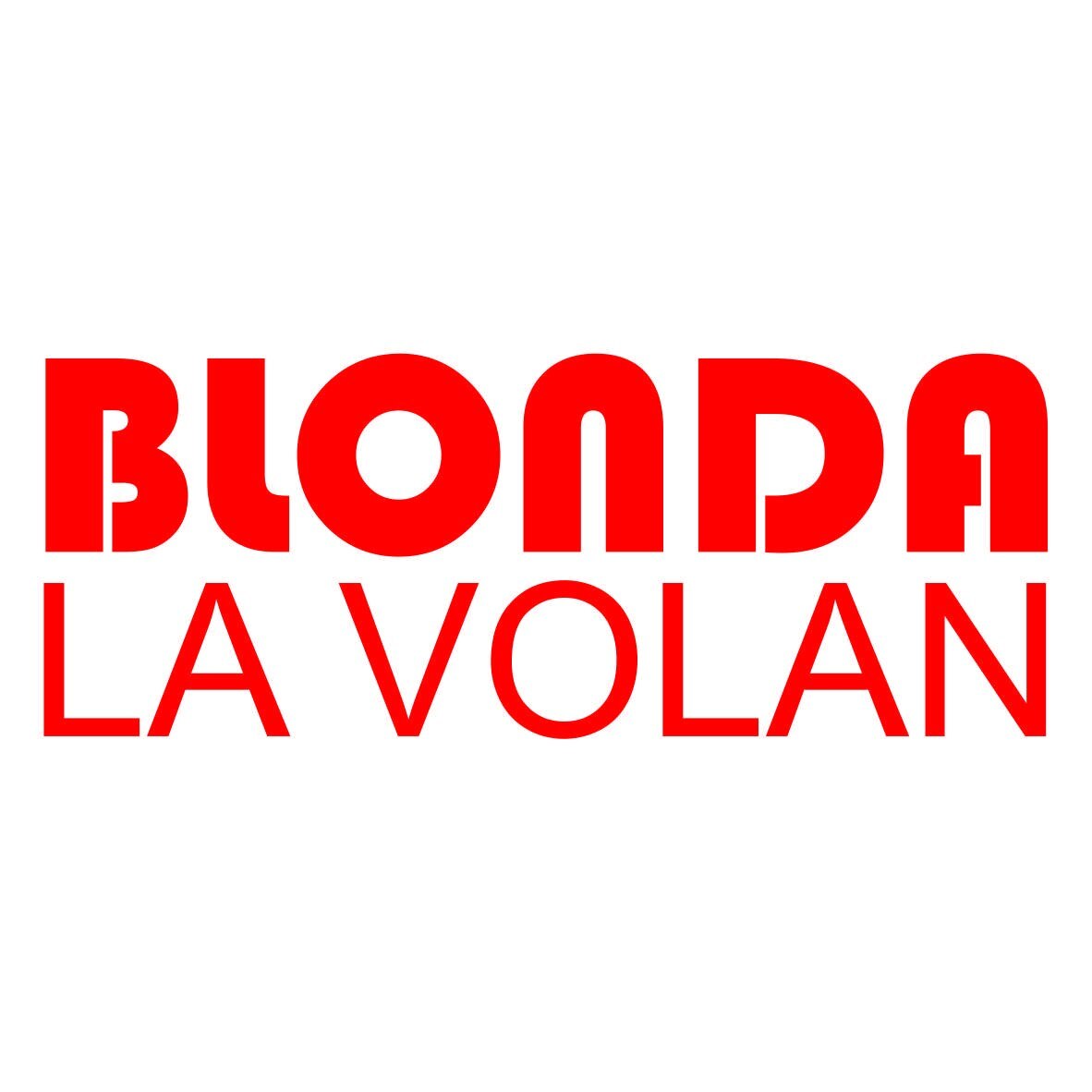 Sticker auto - Blonda la volan - Rosu passion - 15.2 x 5.8 cm