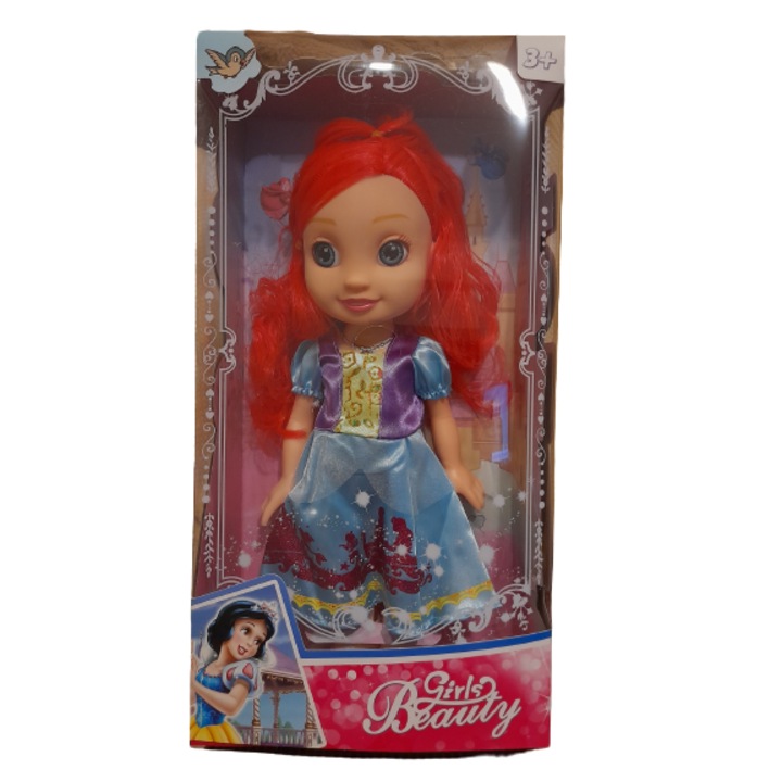 Beauty baba hangokkal és fényekkel, lányoknak, 30 cm, 3-as modell