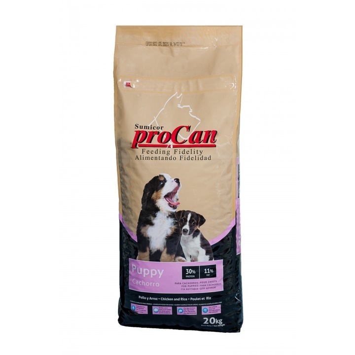 Hrana uscata pentru caini Procan, Cachorros Puppy, 20 Kg