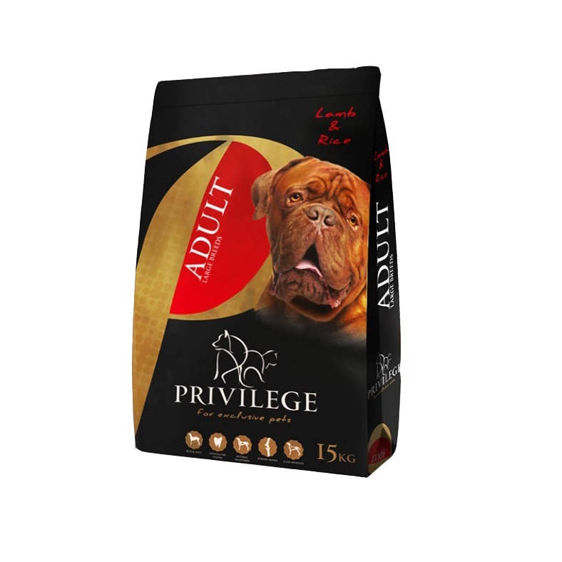 Hrana uscata pentru caini Privilege, Adult, Large Breed, Lamb & Rice, 15 Kg