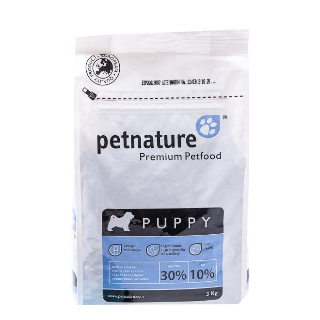 Hrana uscata pentru caini Petnature, Puppy, 3 Kg