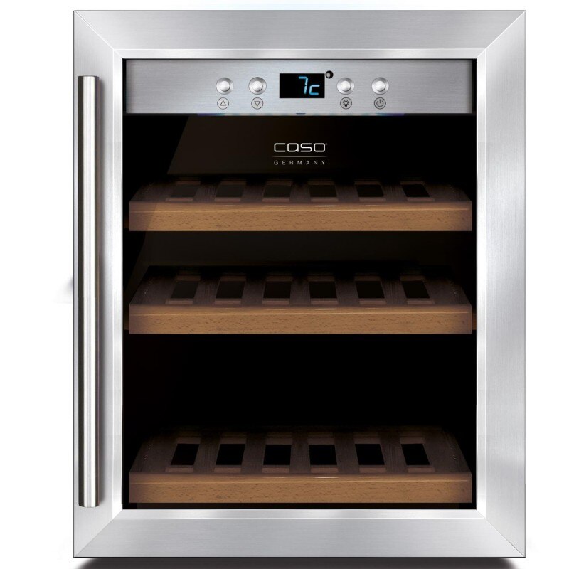 Racitor vin termoelectric Caso Germany WineSafe 12 Clasic, 12 sticle, Inox