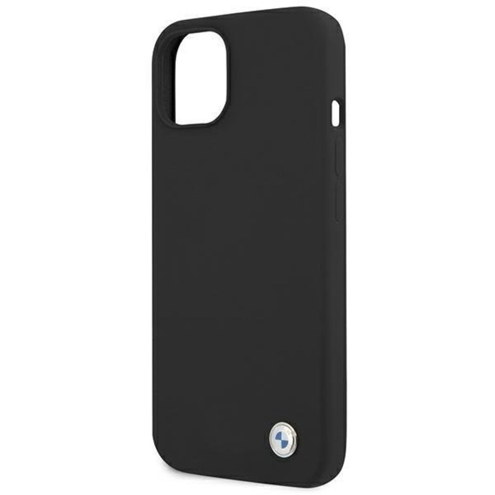 Кейс за iPhone 13 mini. BMW, BMHCP13SSILBK, Silicone Signature Collection, черен