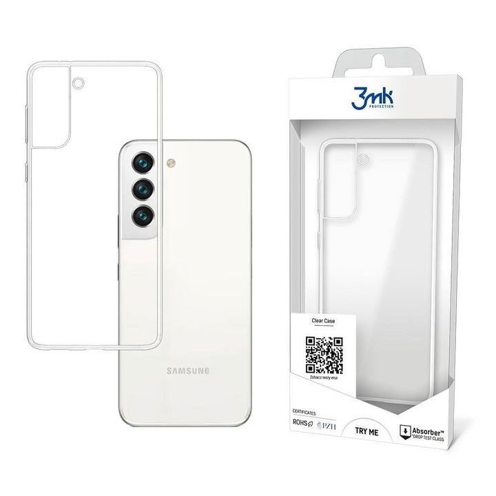 3MK átlátszó tok Sam S901 S22 készülékhez