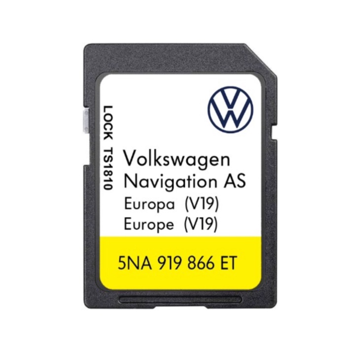 Card SD Volkswagen Harti 2024/2025, 32 GB, card Navigatie Discover Media MIB2, V19 Europa Romania Passat, Golf, CC, Tiguan, Touran, T-ROC, Amarok, Jetta orice model