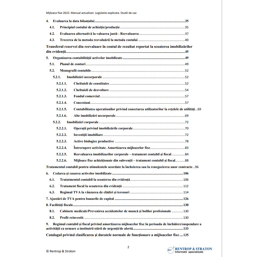 Mijloace fixe 2022. Manual actualizat. Legislatie explicata. Studii de