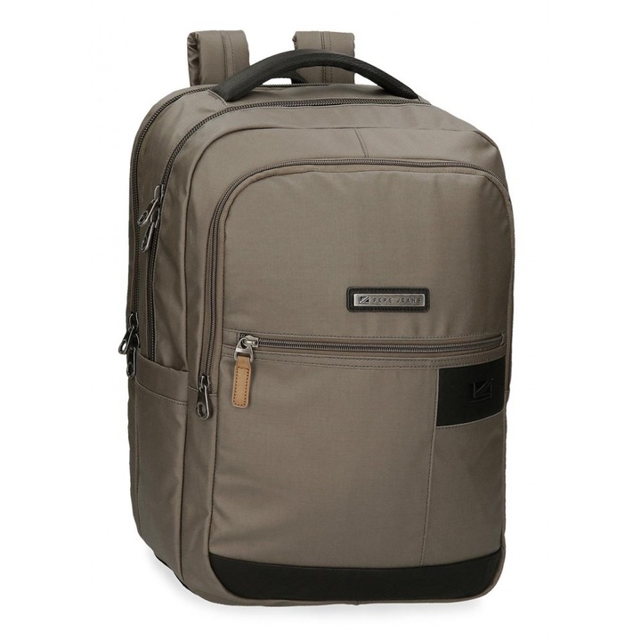 Rucsac casual 3 compartimente, compartimente laptop/tableta, Pepe Jeans Bremen, 31x44x15 cm