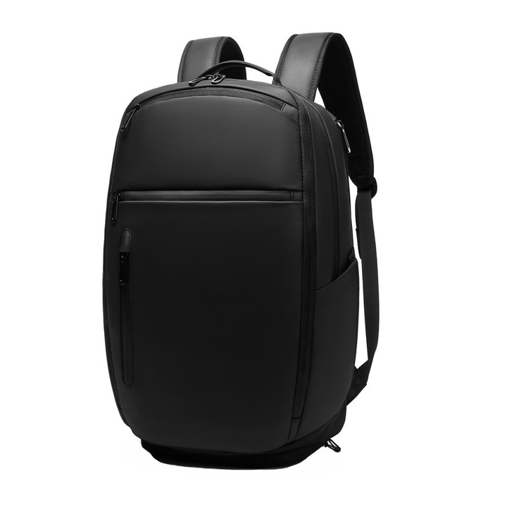 Rucsac laptop 15.6", expandabil, cu buzunar pentru incaltaminte, Escalate, 51x16x33 cm, Negru