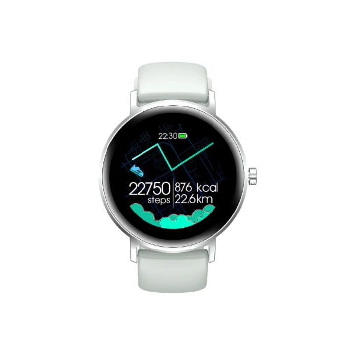 Ceas Smartwatch SeveShop, Bratara Fitness, Notificari Apeluri, SMS si Social Media, Monitorizare Activitati Fizice, Somn, Ritm Cardiac si Pedometru, Player Muzica, Ecran Tactil si Autonomie Extinsa, Design Modern si Confortabil, Gri Deschis