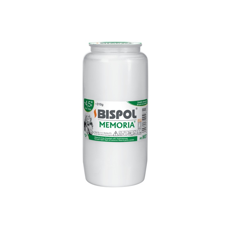 Bispol W07 Szett, 16 db, fehér, 4.5 nap