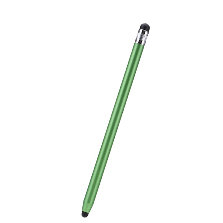 Creion Stylus universal 2 in 1, pentru tableta, telefon sau laptop cu touch screen, Verde, KOF-BBL4550