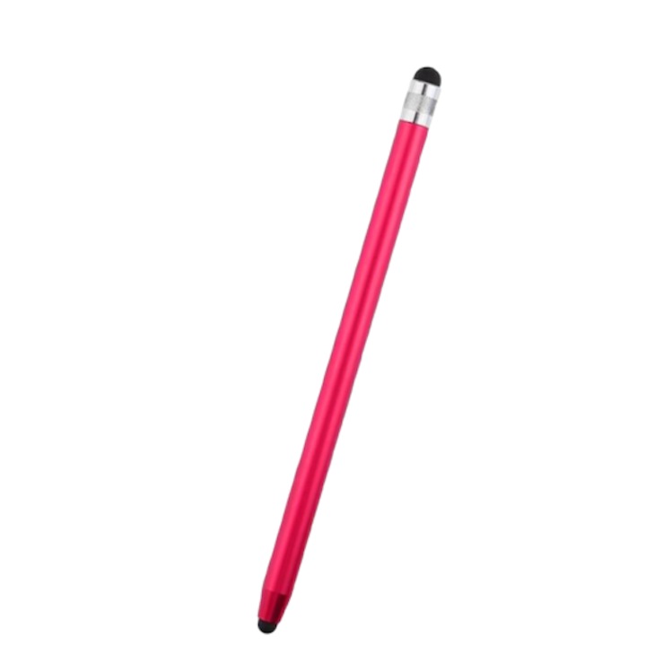 Creion Stylus universal 2 in 1, pentru tableta, telefon sau laptop cu touch screen, Rosu, KOF-BBL4555