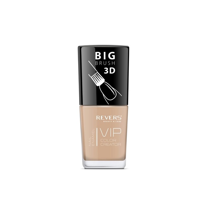 Lac de unghii Vip, 3D, Revers, crem, nude, Lucios, 12 ml, Nr 031