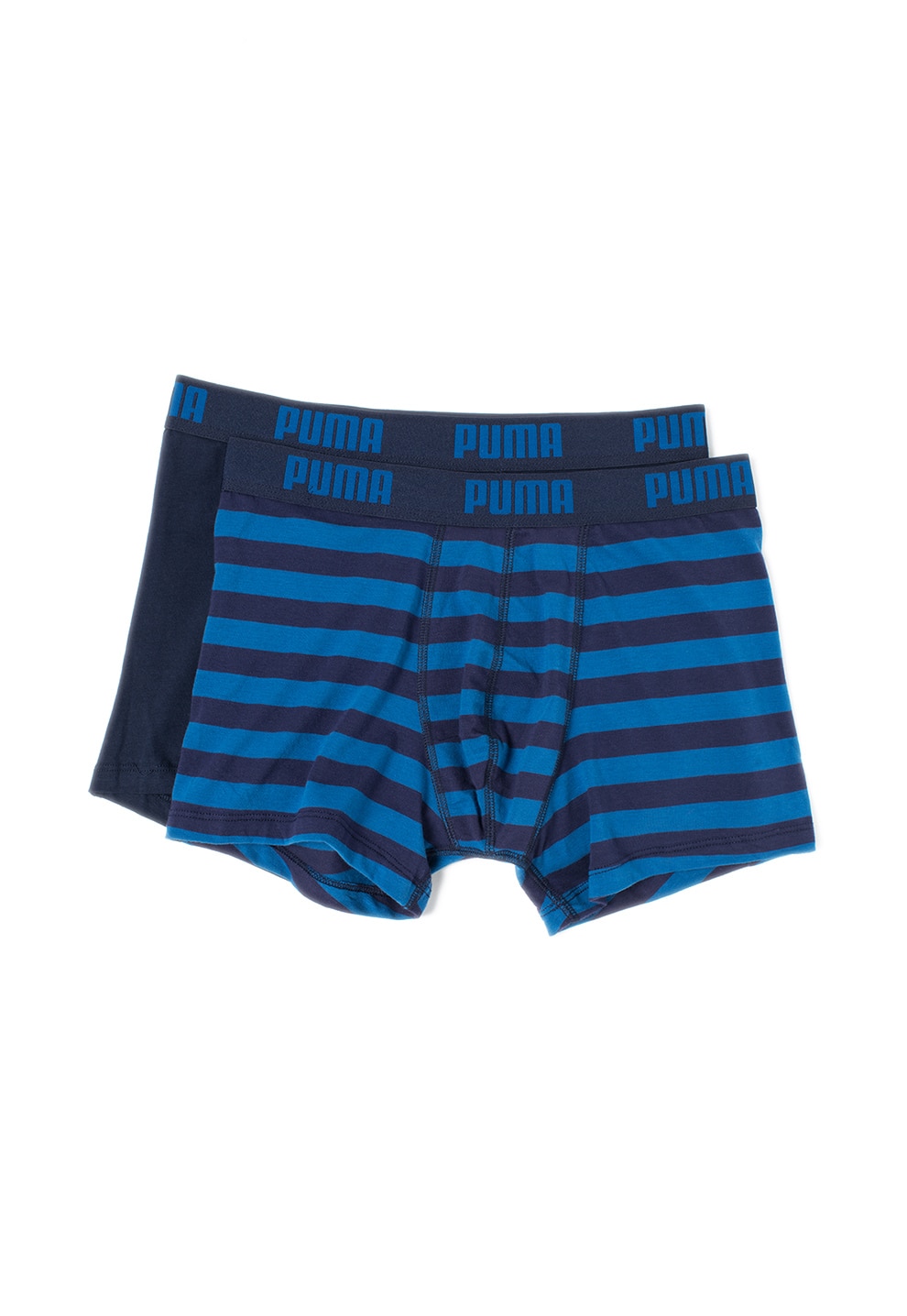 Puma Set de boxeri bleumarin cu dungi albastre - 2 perechi S
