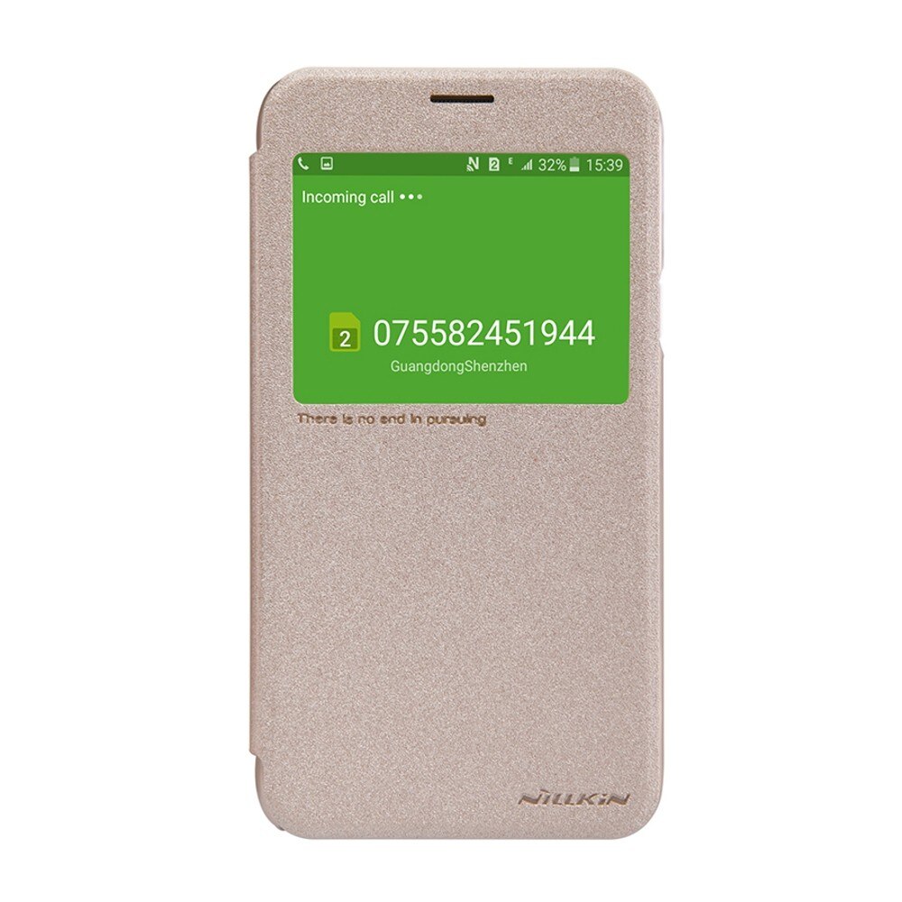 Husa Book Nillkin Sparkle pentru Samsung Galaxy J7, Auriu