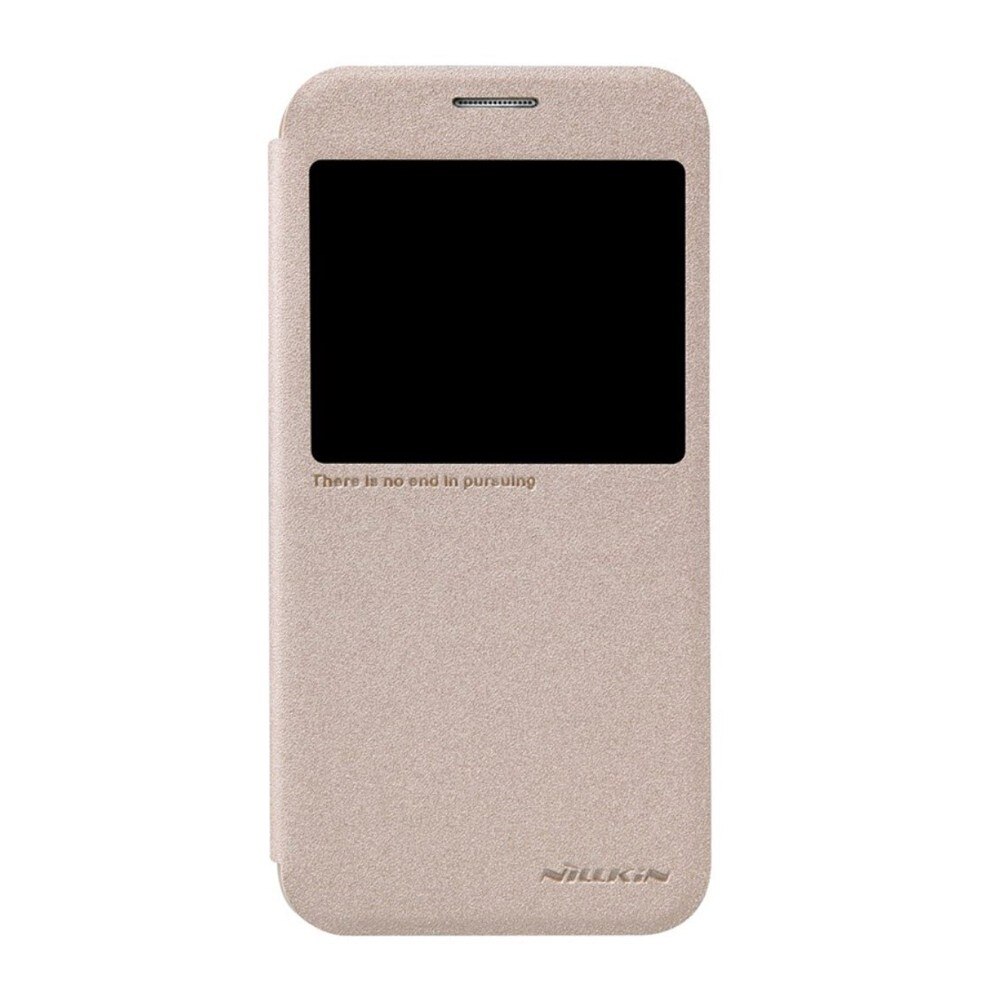 Husa Book Nillkin Sparkle pentru Samsung Galaxy S6, Auriu