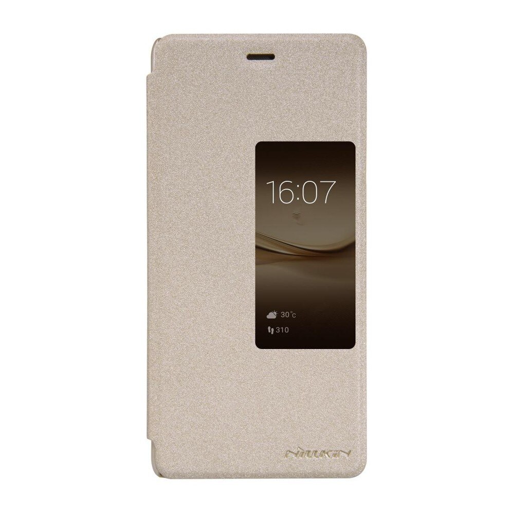 Husa Book Nillkin Sparkle pentru Huawei Ascend P9 Plus, Auriu