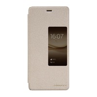 Husa Book Nillkin Sparkle pentru Huawei Ascend P9 Plus, Auriu
