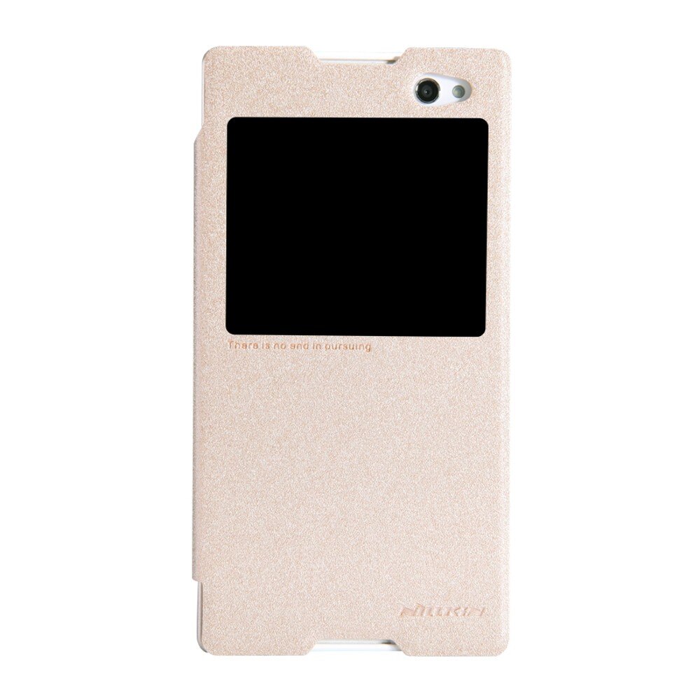 Husa Book Nillkin Sparkle pentru Sony Xperia C3 S55T, Auriu