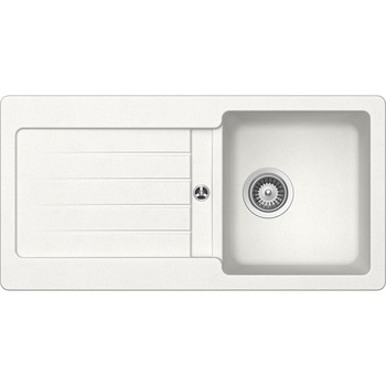 Chiuveta granit Schock Typos D-100S Alpina Cristalite 860 x 435 mm, adancime cuva 200 mm, reversibila, montare pe blat Chiuveta granit Schock Typos D-100S Alpina Cristalite 860 x 435 mm, adancime cuva 200 mm, reversibila, montare pe blat