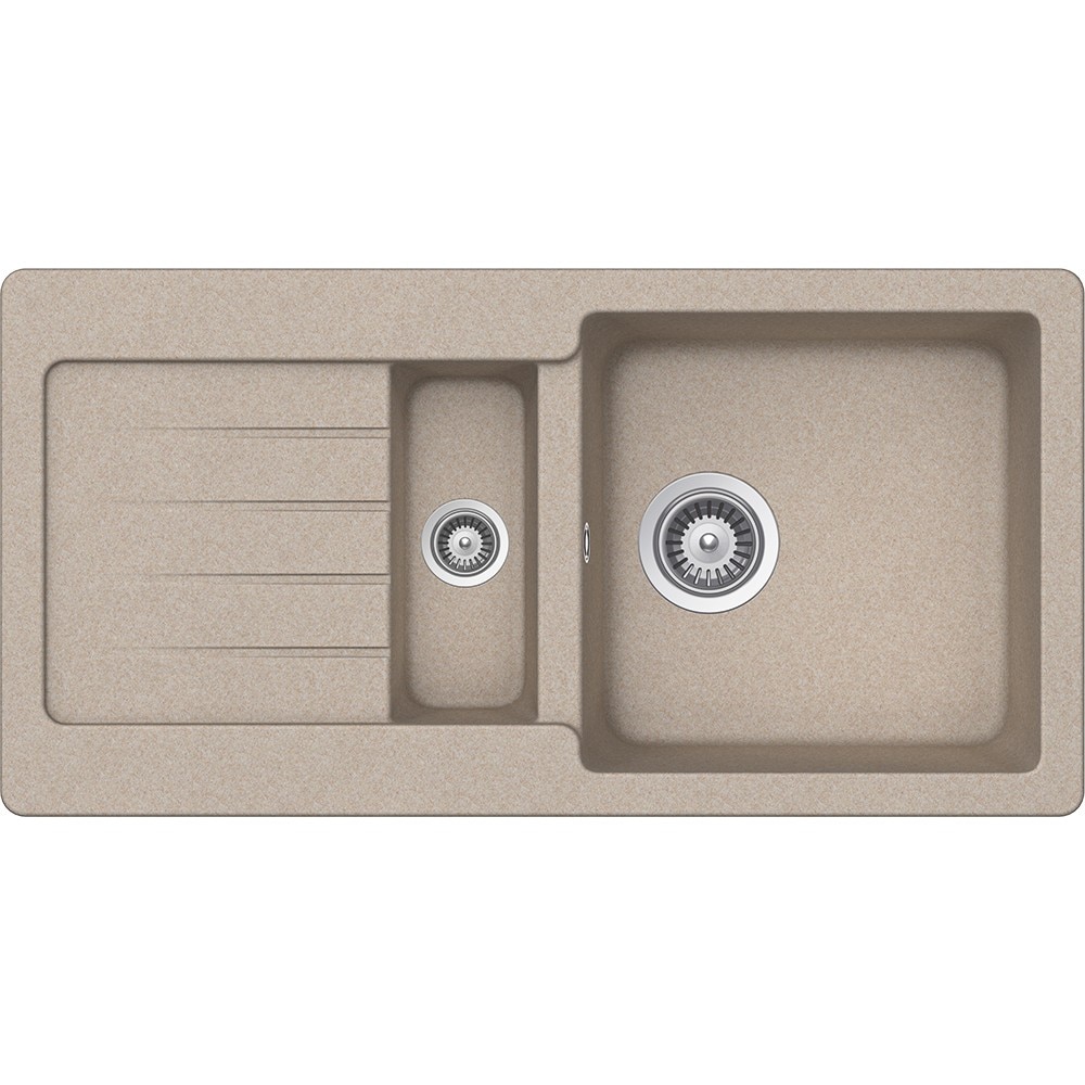 Chiuveta granit Schock Typos D-150S Sabbia Cristalite 860 x 435 mm, adancime cuva 200 mm, reversibila, montare pe blat