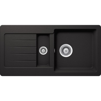 Chiuveta granit Schock Typos D-150S Nero Cristalite 860 x 435 mm, adancime cuva 200 mm, reversibila, montare pe blat Chiuveta granit Schock Typos D-150S Nero Cristalite 860 x 435 mm, adancime cuva 200 mm, reversibila, montare pe blat