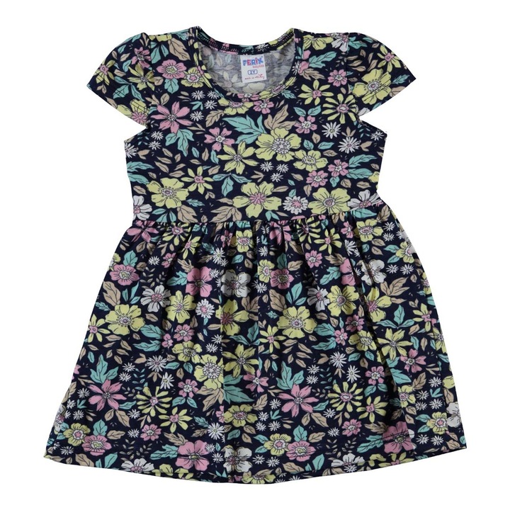 Rochita din bumbac moale, Gina, Bleumarin