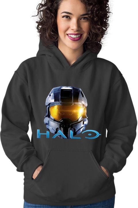 Hanorac dama Halo Combat Mode Xbox Lego Creator, Negru