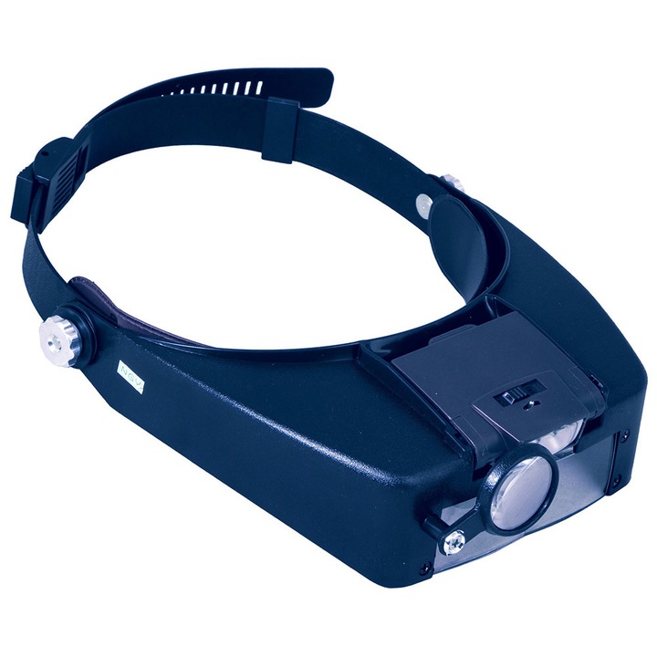 Lupa pentru cap Discovery, Crafts DHD 20, LED, 1.5-8X, Negru