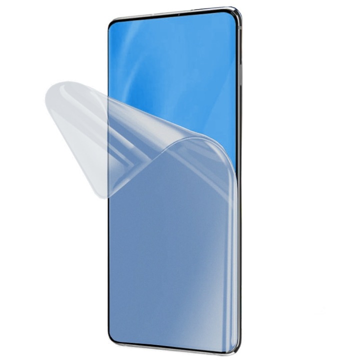 Комплект карбонов заден капак и MATTE Silicon Foil PaperFeel Regenerable Hydrogel, Hydro-Crystal за Samsung Galaxy Note 10 Plus 4G / Note 10 Plus 5G, дълготрайна устойчивост, пълен 360 защитен пакет, черен